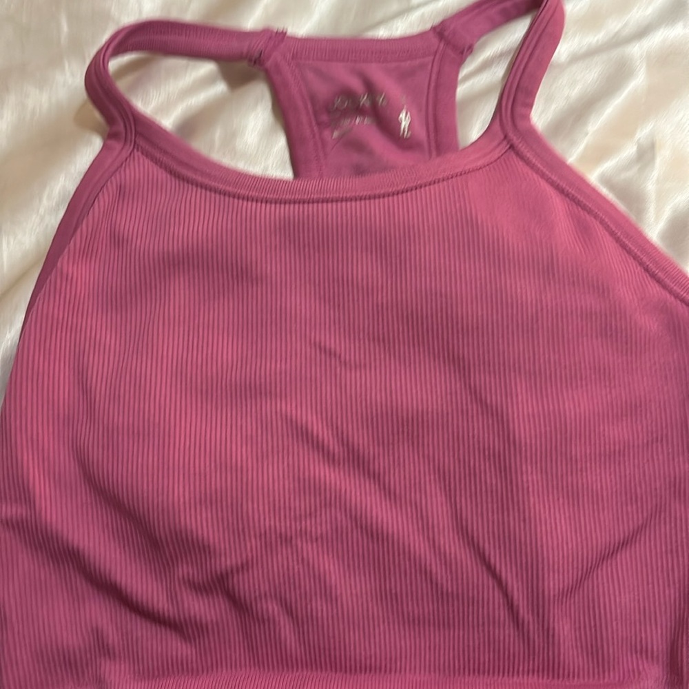 pink athletic tank